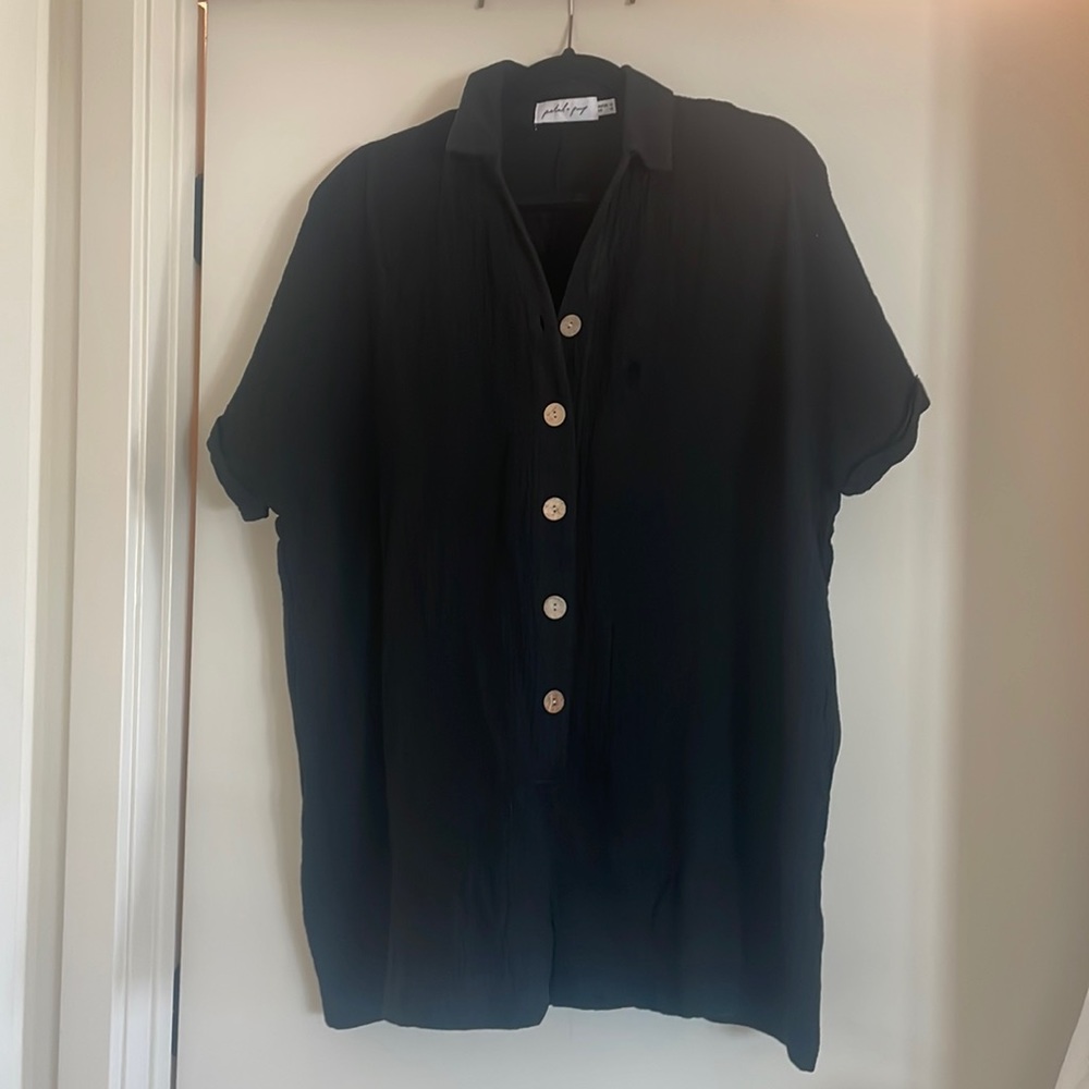 Petal and Pup black romper